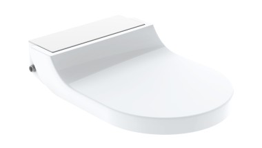Abattant de WC lavant AquaClean Tuma Comfort avec recouvrement design synthétique blanc